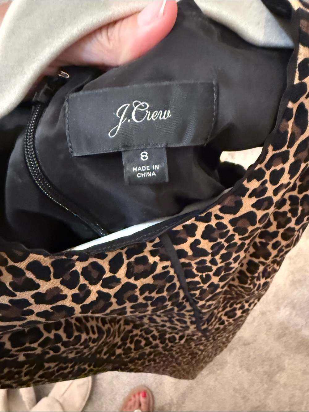 J. Crew Leopard Print Sheath Dress in Brown and Black - Picture 16 of 16